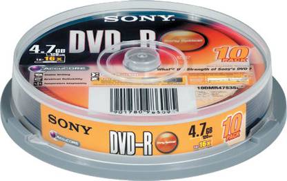 Sony DVD-R 10 Pack Spindle