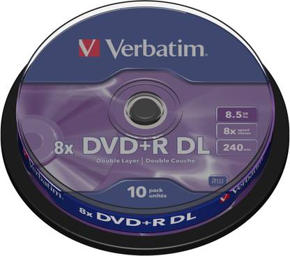 Verbatim DVD+R DL (8.5GB) 10 Pack Spindle