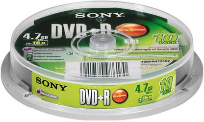 Sony DVD 10 Pack Spindle