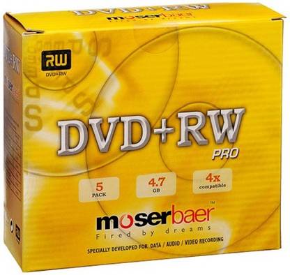 moserbaer DVD Rewritable Jewel Case 4.7 GB
