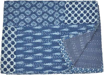HAG Art and Craft Checkered Double Comforter for  Mild Winter