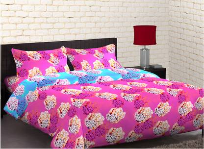 Stellar Home USA Polycotton Double 120 TC Printed Bedsheet