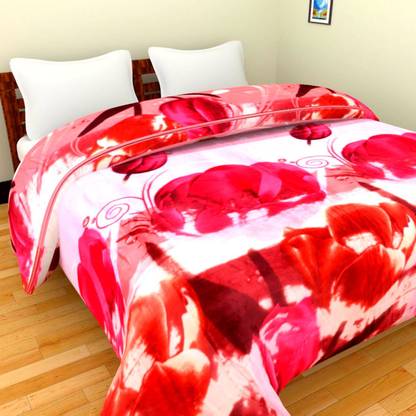 The Chaddar Floral Double Blanket for  Mild Winter