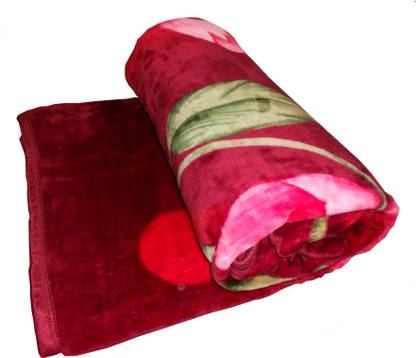 GOLDEN & JAVI Printed Double Blanket for  Mild Winter