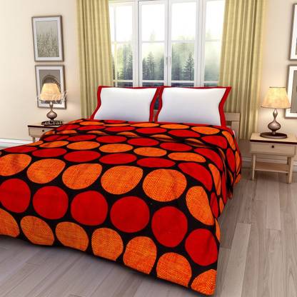 eCraftIndia Polka Double AC Blanket for  AC Room