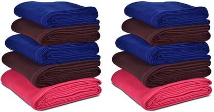 Saksham Solid Single Fleece Blanket for  AC Room