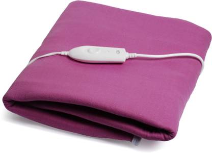 Expressions Solid Single Electric Blanket for  Heavy Winter