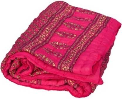 Bajya Floral Single Comforter for  Mild Winter