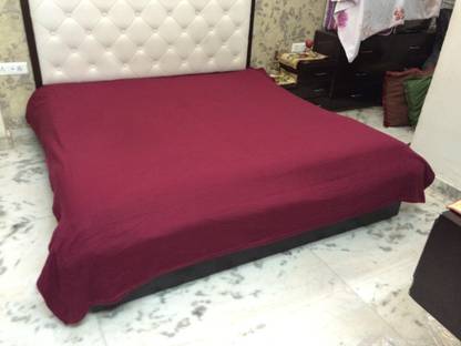 GALAXY Solid Double Coral Blanket for  Mild Winter