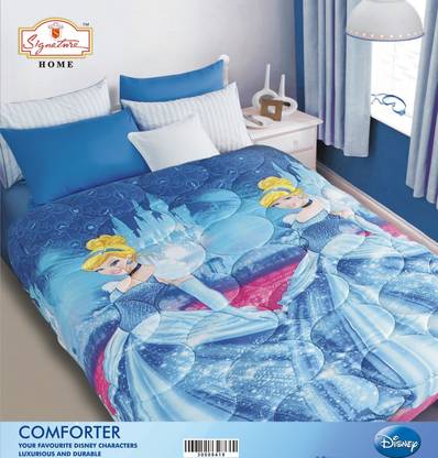 Signature Cartoon Single Comforter for  Mild Winter