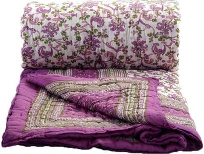 Bajya Jaipuri Razai Floral Double Comforter for  Mild Winter