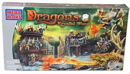 Mega Bloks Dragons Krystal Wars Marauders Cliff Replacement Gold Dragon Gate 