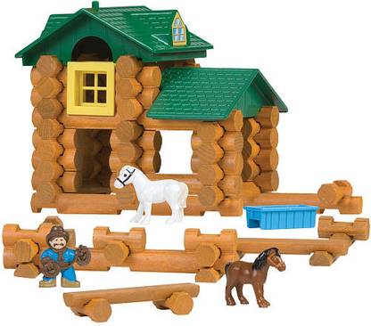K'Nex Lincoln Logs Sunnyfield Stable Building Set