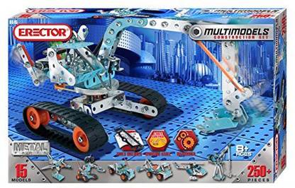 Meccano Erector Multimodel 15 Model Set ( 250+Pieces)