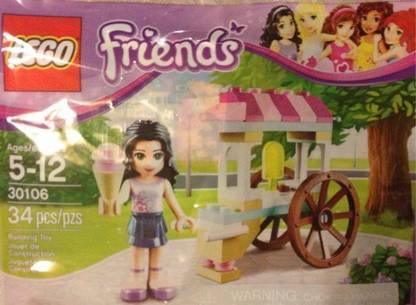 LEGO Friends Emma With Ice Cream Cart Stand