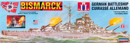 LINDBERG 1 1/350 Scale Bismark German Battleship
Plastic Model Kit