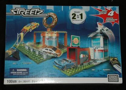 Mega Bloks Streetz 2 In 1 Build The City Rule The Road 100 Pc Set