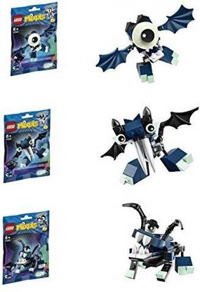 Lego Mixels Series 4 Bundle Set of Glowkies, Globert (41533), Vampos (41534), Boogly (41535)