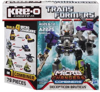 Kreo transformers microchangers combiners decepticon bruticus
