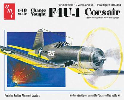 AMT USA 1/48 Scale Chance Vought F4U1 Corsair
Plastic Model Kit