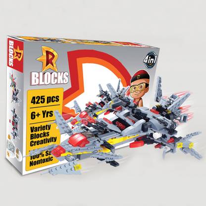 Green Gold Mighty Raju R Blocks Star War Blocks Grey - 425 Pieces Only