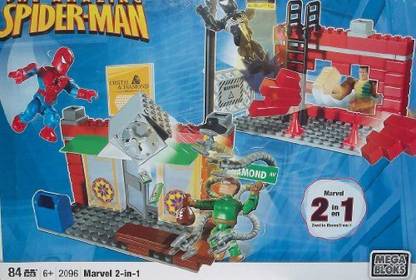 Mega Bloks 2096 Spiderman Marvel 2 In 1 Set Doc Ock & Sandman