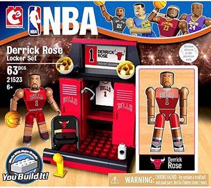 C & C NBA Chicago Bulls C3 Construction Derrick Rose Locker Set Building Set #21523