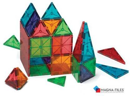 Valtech Company Magnatiles Clear Colors 100 Piece Set