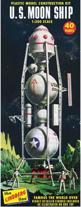 LINDBERG USA 1/96 Scale U.S. Moon Ship
Plastic Model Kit