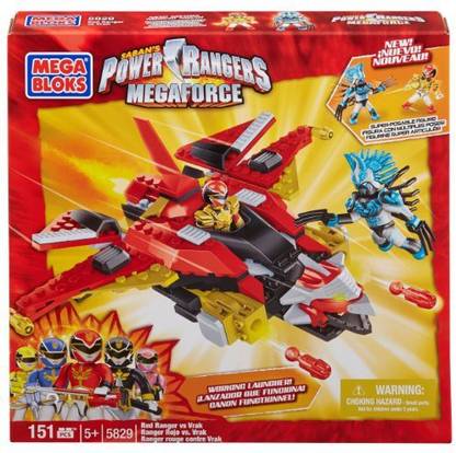 Mega Bloks Power Rangers Megaforce Red Ranger Vs Vrak