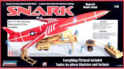 LINDBERG USA 1:48 Scale Snark Intercontinental Guided Missile Model Kit