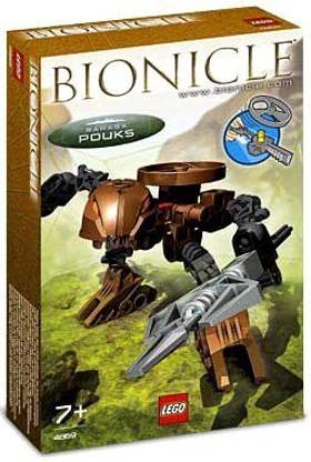 LEGO Bionicle Rahaga Mini Set 4869 Pouks (Brown)