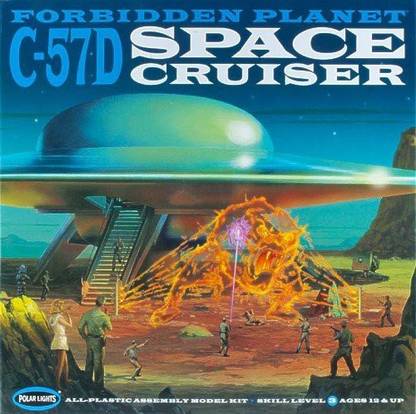 Round 2, LLC. Polar Lights Forbidden Planet C57D Space Cruiser