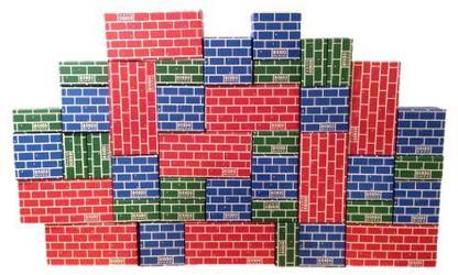 Mondo Bloxx 40 Piece Brick Block Set USA Made (Assorted Sizes)