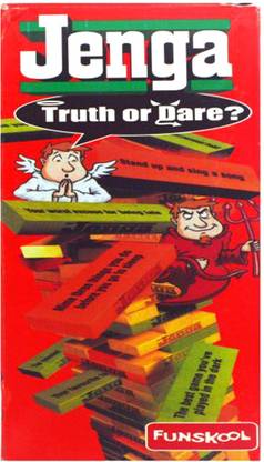 FUNSKOOL Jenga Truth and Dare Construction Game