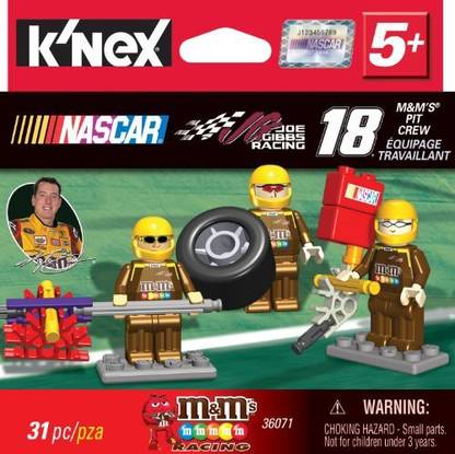 Nascar K'Nex M&M'S Pit Crew Building Set