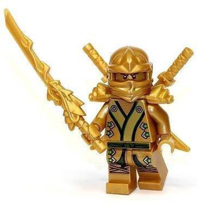 LEGO Ninjago - The GOLD Ninja with 3 Weapons