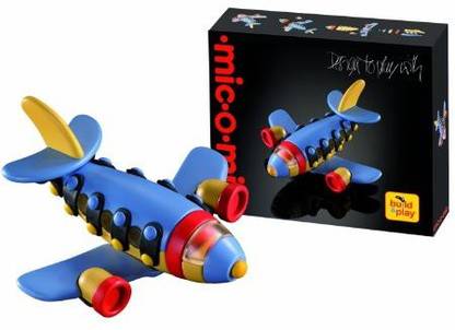 Mic-O-Mic Micomic Build And Play Jet Plane Construction Kit Ages 5+