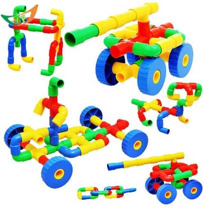 GeekGoodies Wheel Pipe Design Assembly Construction Game Puzzle Toy Lego