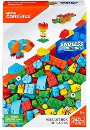Mega Construx Vibrant Box of Blocks - Large