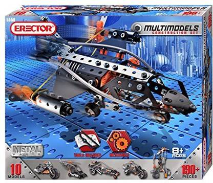 Erector Multi Model 10 Model Set - 190 Pieces