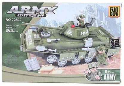 Fun Blox Army Tank Blocks Set - 213 Pieces