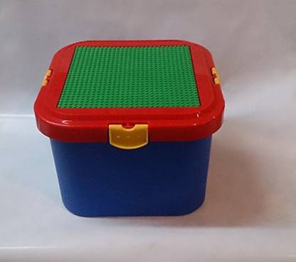 Romanoff Storage Container With Building Plate For Lego & Bricktek