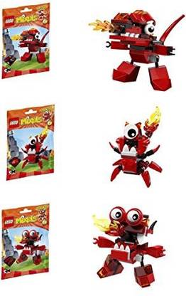 Lego Mixels Series 4 Bundle Set of Infernites, Meltus (41530), Flamzer (41531) and Burnard (41532)