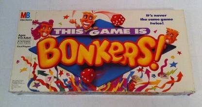 Milton Bradley Bonkers 1989 Edition Party & Fun Board Game