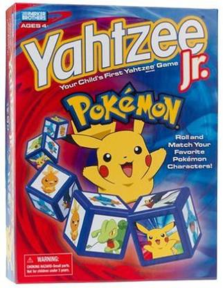 Hasbro Pokemon Yahtzee Jr. Game Educational Board Games
