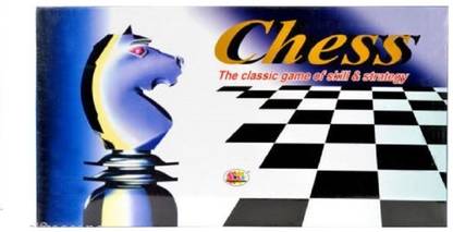 Ekta Chess Set Deluxe Board 14 inch with Plastic Strategy & War Board Game