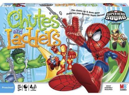 Hasbro Chutes And Ladders Super Hero Squad