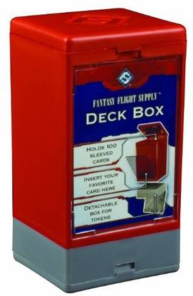 Fantasy Flight Games Fantasy Flight Supply Deck Boxes (Red) Board Game Accessories