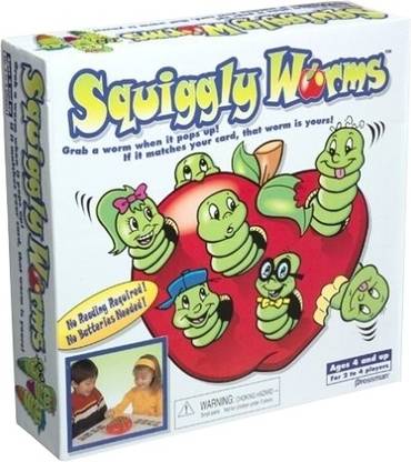 Pressman Squiggly Worms Party & Fun Board Game